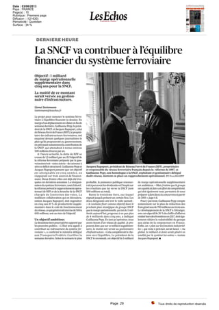 Tous droits de reproduction réservés
Date : 03/06/2013
Pays : FRANCE
Page(s) : 15
Rubrique : Premiere page
Diffusion : (121630)
Périodicité : Quotidien
Surface : 34 %
Page 29
 