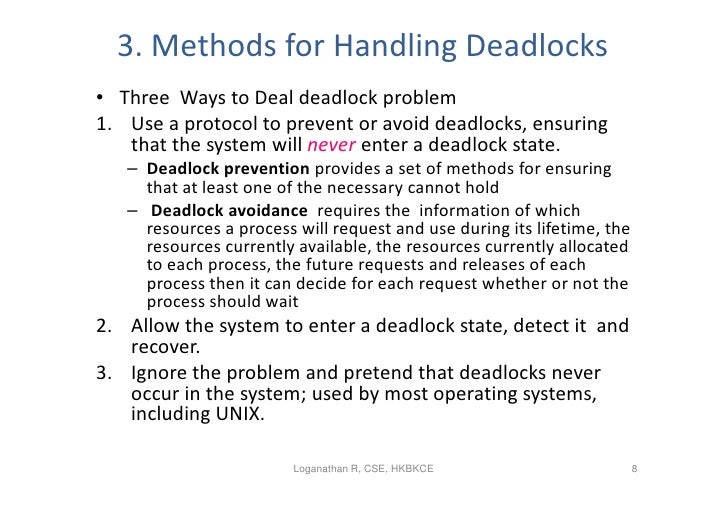 7 Deadlocks