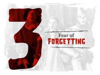 FORGETTING
Fearof
3
 