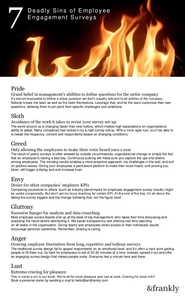 photo 7 Deadly Sins Pride Meaning 7 deadly sins of employee engagement