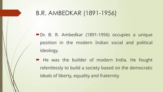 Dr. B. R. Ambedkar: Architect of Indian Constitution and Social ...