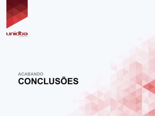 CONCLUSÕES
ACABANDO
 