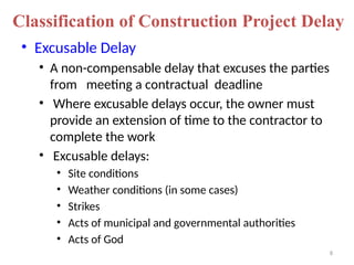 7 Delay and Disputes in the project management | PPTX