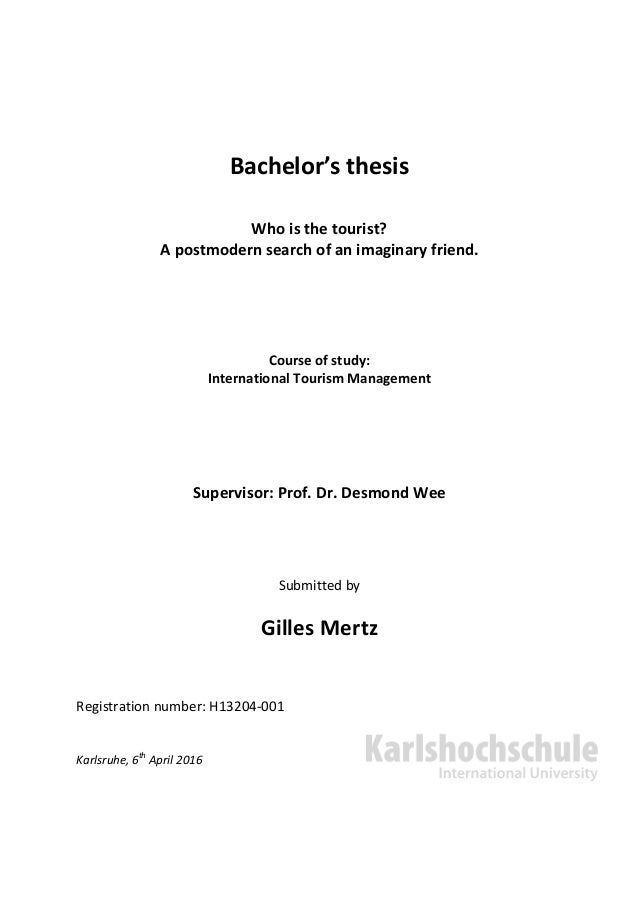 Bachelor degree dissertation
