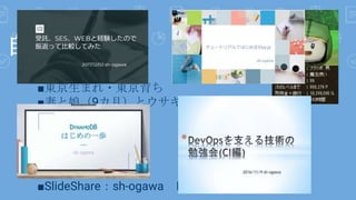 ԼB
sh-ogawa
|ޤ?|
ޤ9£ȥ3ˤ1ƥ
ݤWeb_k
ɥ饯10 ver.4
SNS
Twitter@kroyeeg GitHubsh-ogawa
ݺߣSharesh-ogawa Ϥƥ֥-ǲɲ
 