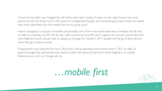 …mobile ﬁrst
I know this has been over ﬂogged but still had to start with mobile. It's been on the radar forever but most
...