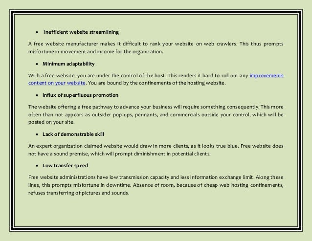 7 Disadvantages Of Using A Free Or Cheap Web Hosting Provider Images, Photos, Reviews