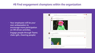 Driving Employee Engagement through Microsoft Teams | PDF