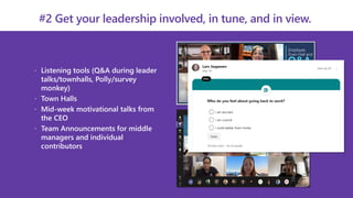 Driving Employee Engagement through Microsoft Teams | PDF