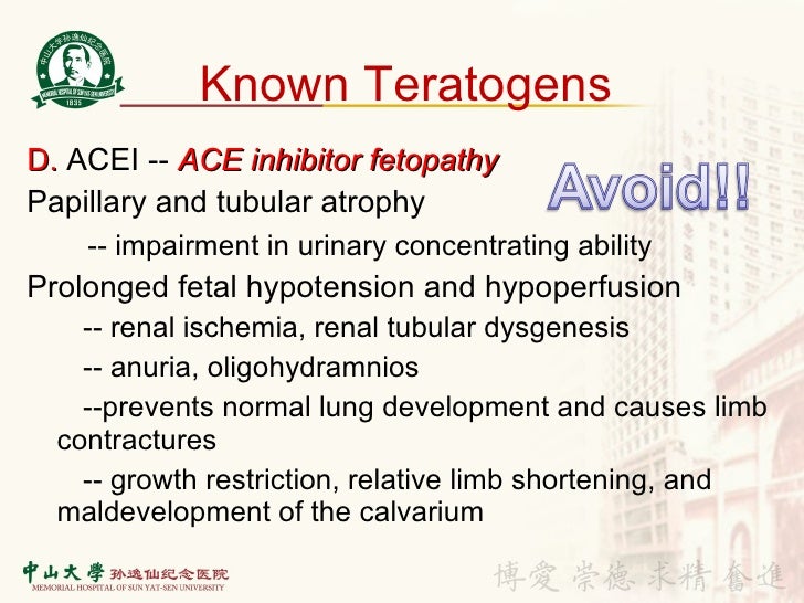 Ace Inhibitors In Early Pregnancy Medsafe