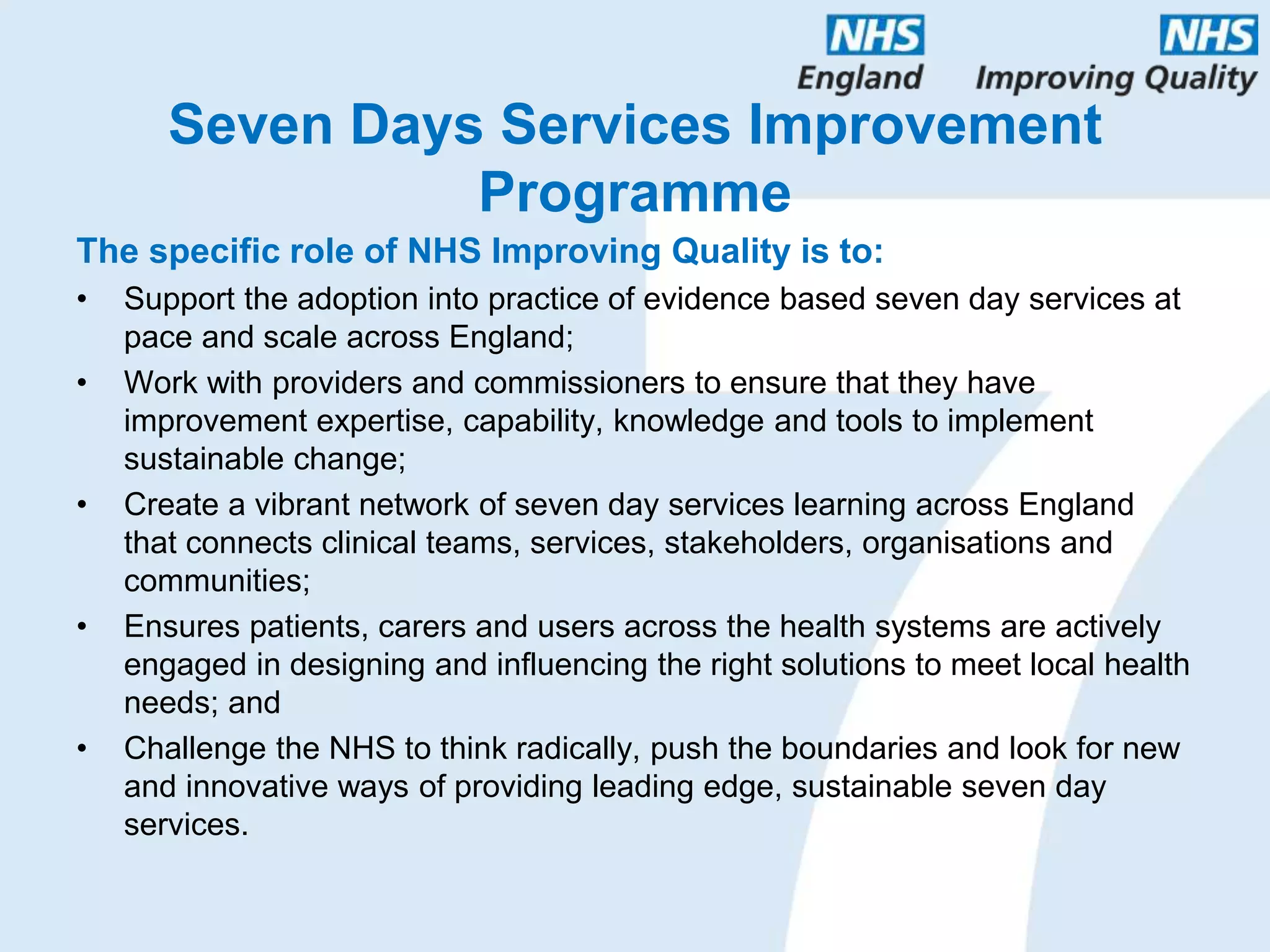7DayServices self assessment tool | PPT