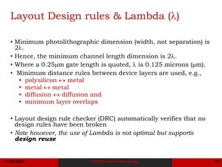 Example Cmos Design Rules CMOS Combinational Circuit Design | PDF