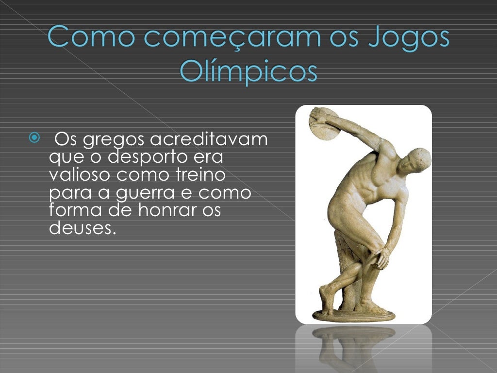Os Jogos Olímpicos na Grécia Antiga Os Jogos Olímpicos na Grécia Antiga
