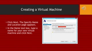 Server 2012 R2: Creating and Configuring Virtual Machine Settings | PPT