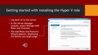 Server 2012 R2: Creating and Configuring Virtual Machine Settings | PPTX