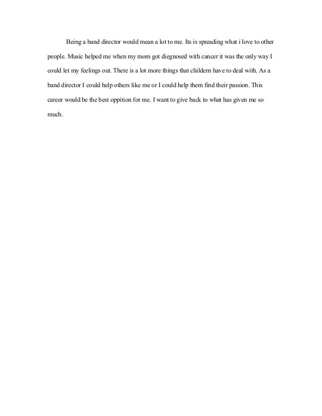 Choosing a career essay