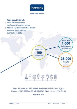 Intertek Official CT Egypt Catalog (Rev. 10) | PDF | Business ...