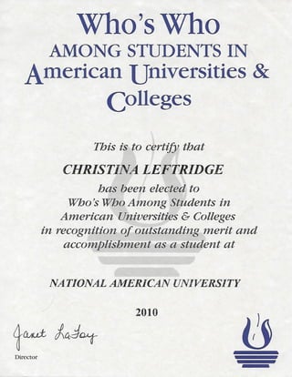 2010 Academic Excellance