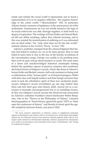 inside and outside the social world it represented, not so much a
representation of it as its negative reﬂection, “the neg...