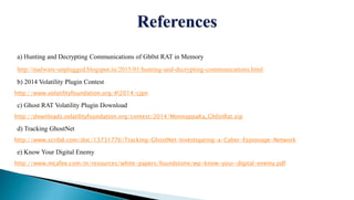 Hunting gh0st rat using memory forensics | PPTX