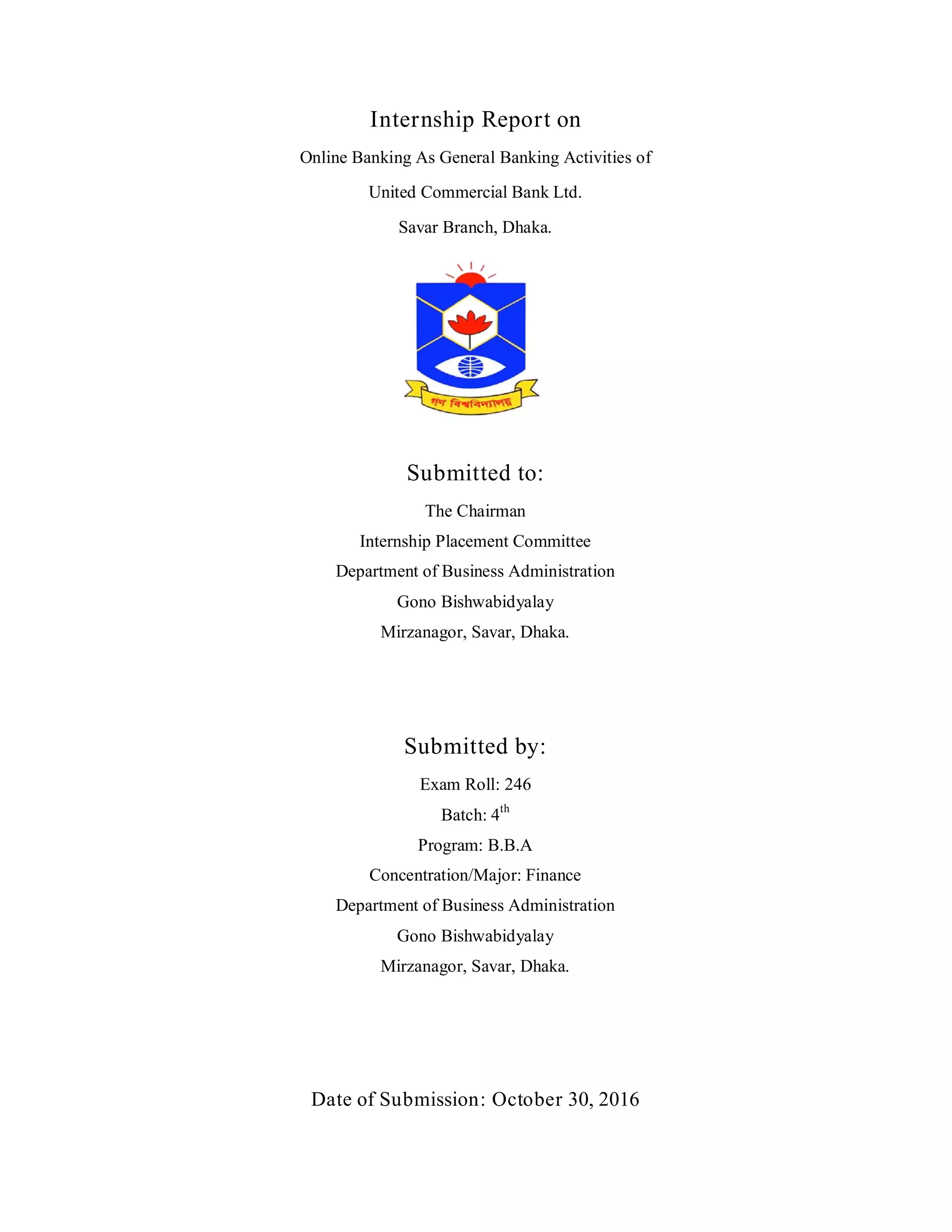 UCBL Internship Report | PDF