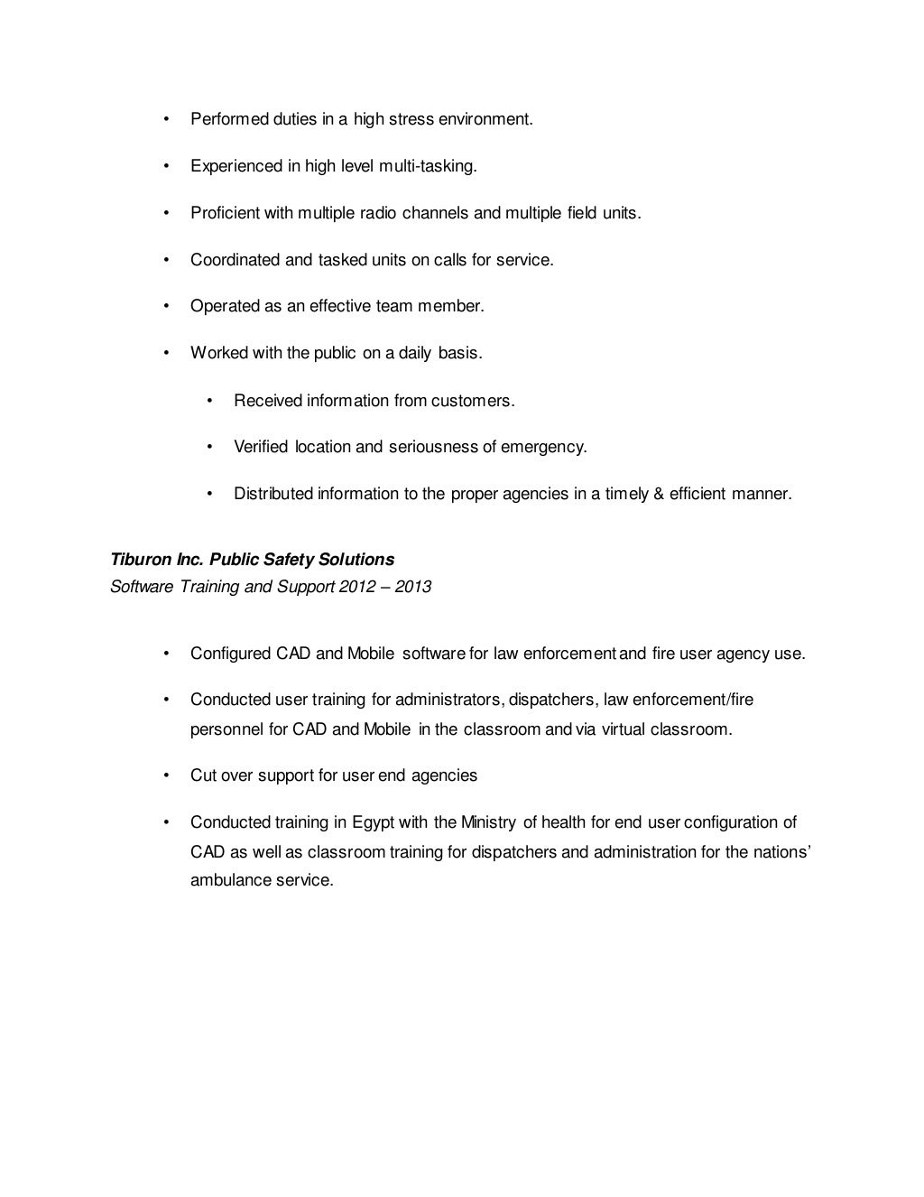 Anthony S Barber Resume