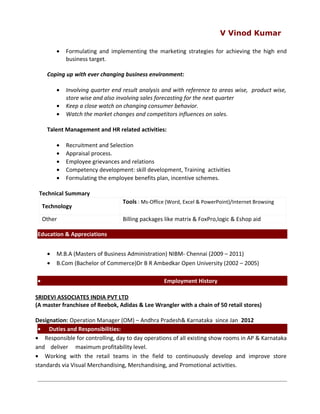 Vinod Resume | DOC