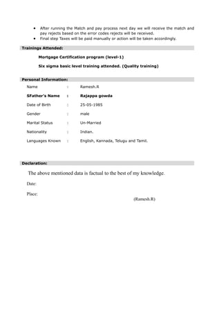 Ramesh.R Resume (286) | DOC