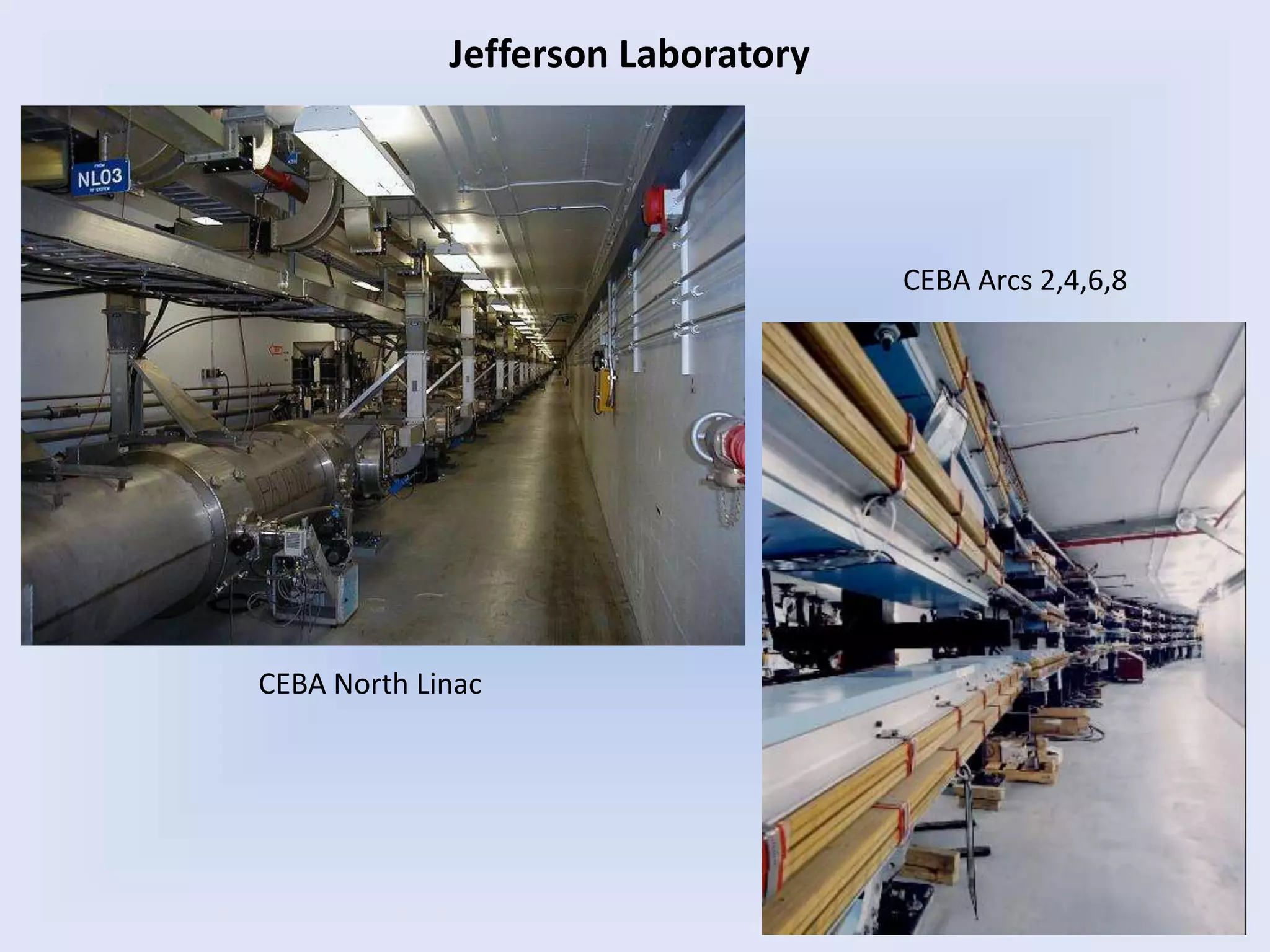 CEBA North Linac
CEBA Arcs 2,4,6,8
Jefferson Laboratory
 
