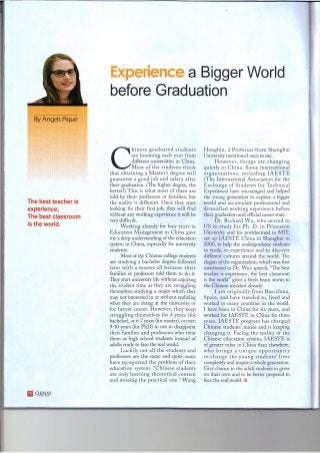 Article_Experience a Bigger World_China's Foreign Trade Magazine_pdf
