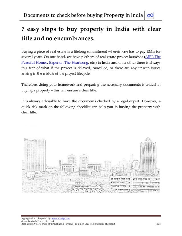 7 easy steps to buy property in india with clear title and ... 7 easy steps to buy property in india with clear title and ...