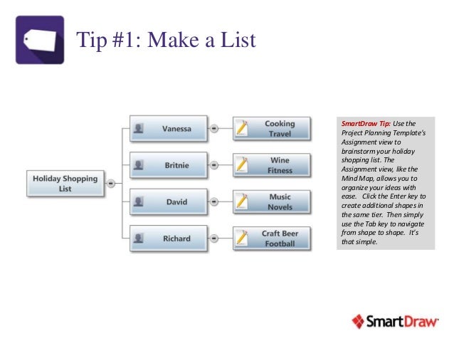 holiday shopping list template