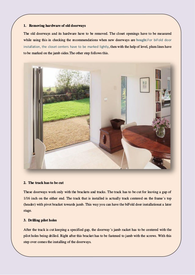 7 Easy Ways To Make Bifold Door Installation Faster