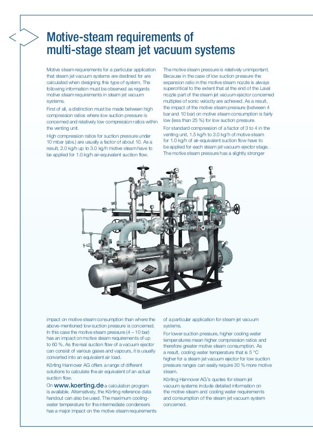 Multi Stage Steam Jet Vacuum Systems