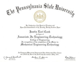 Diploma - Associate of Science (Mechanical Engineering Technology)