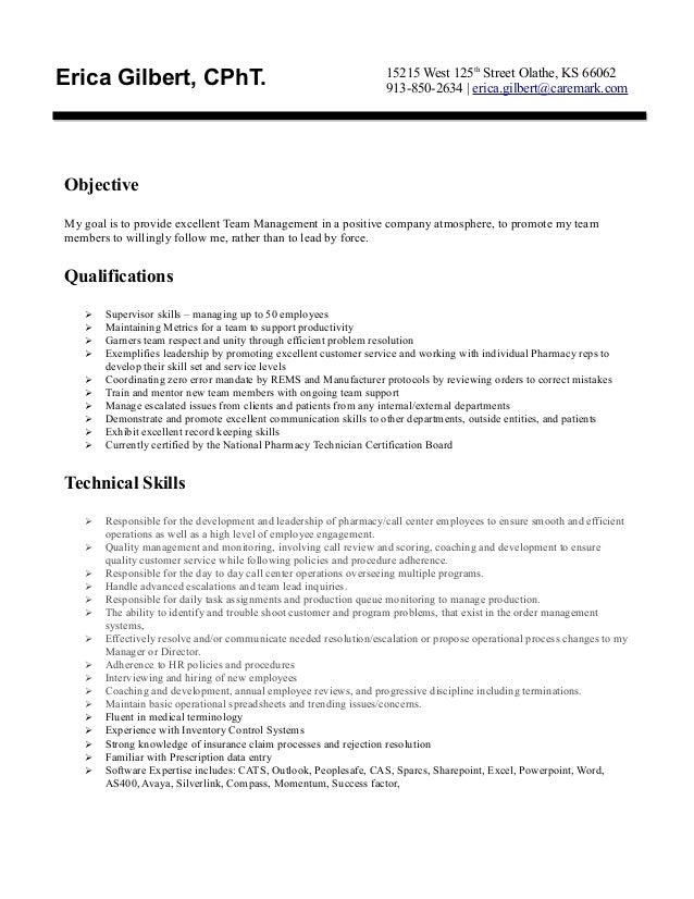 Caremark resume