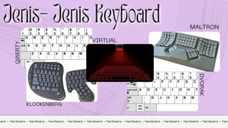 ware - hardware - hardware - hardware - hardware - hardware - hardware - hardware - hardware - hardware - hardware - hardware - hard
QWERTY
DVORAK
VIRTUAL
KLOCKENBERG
MALTRON
 