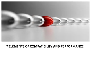 7 Elements of Compatibility and Performance 