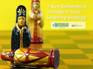 7 Key Elements to
Include in Your
Learning Strategy

 