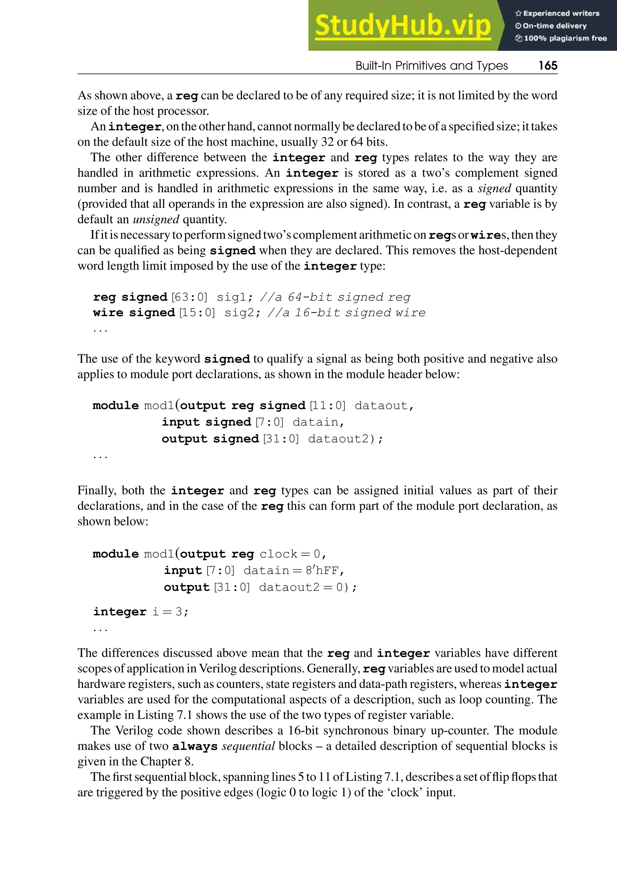 7 Elements Of Verilog HDL | PDF | Programming Languages | Computing