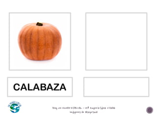 Blog UN MUNDO ESPECIAL - Mª Eugenia Sáez Villalba
Imágenes de #soyvisual
CALABAZA
 