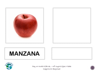 Blog UN MUNDO ESPECIAL - Mª Eugenia Sáez Villalba
Imágenes de #soyvisual
MANZANA
 