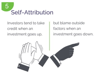 Investors tend to take
credit when an
investment goes up,
Self-Attribution
but blame outside
factors when an
investment go...