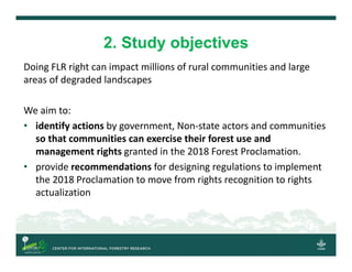 Enabling Conditions to Implement the 2018 Forest Proclamation to Facilitate FLR in Ethiopia