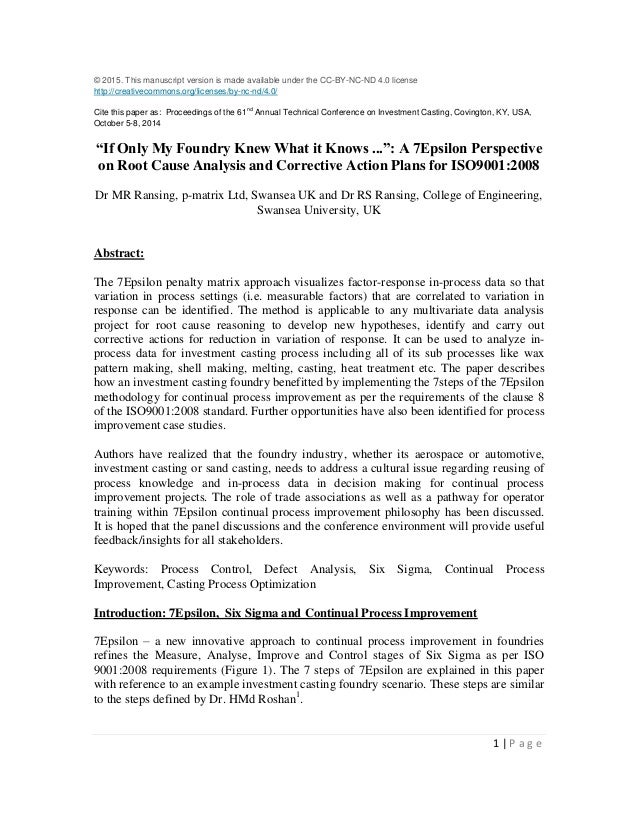 7epsilon investment casting case study to satisfy requirements of cla define foundries