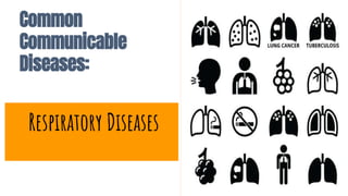 Respiratory Diseases
Common
Communicable
Diseases:
 