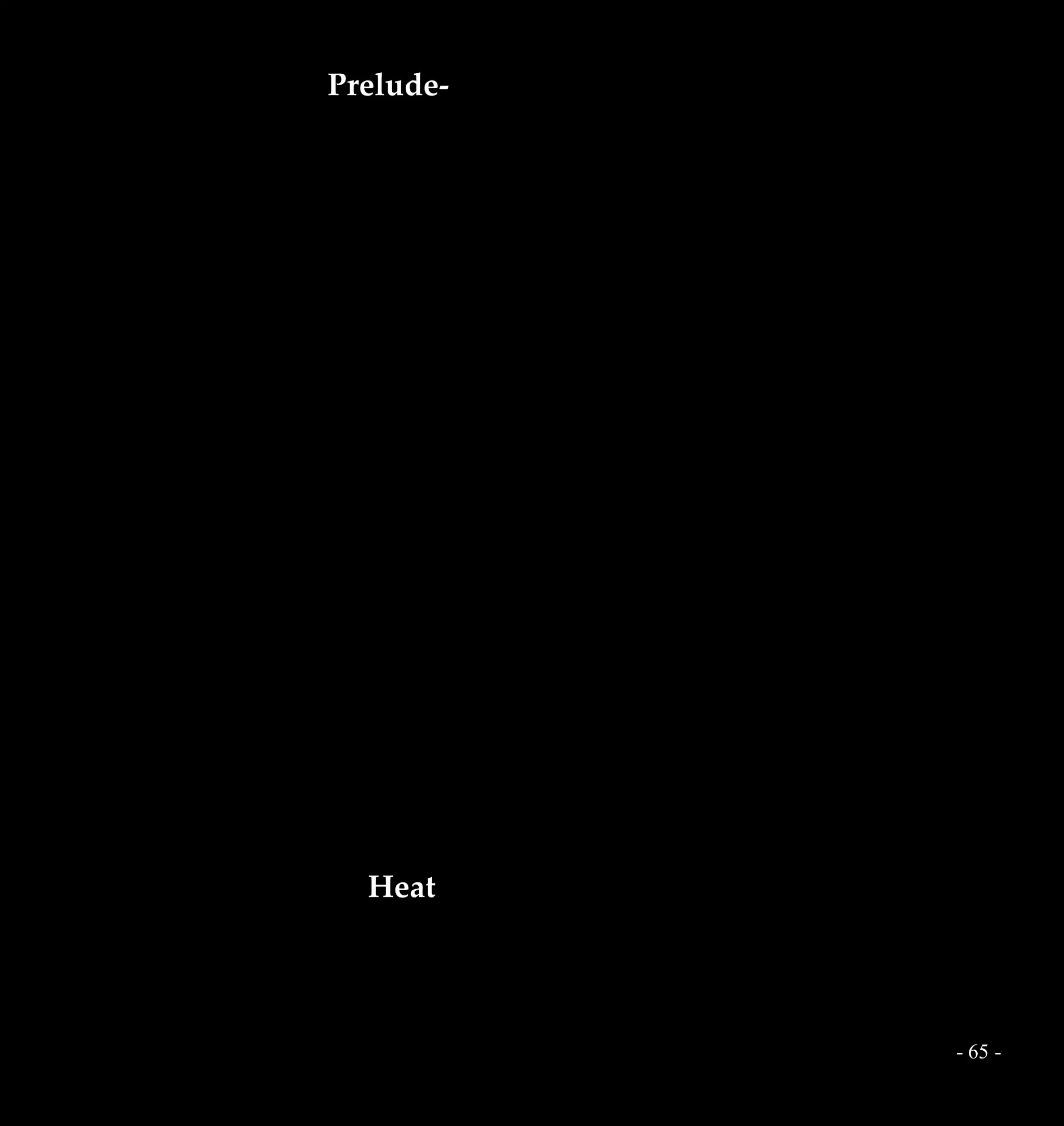 - 65 -
Prelude-
Heat
 