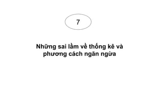 Những sai lầm về thống kê và các phương pháp ngăn ngừa | PDF