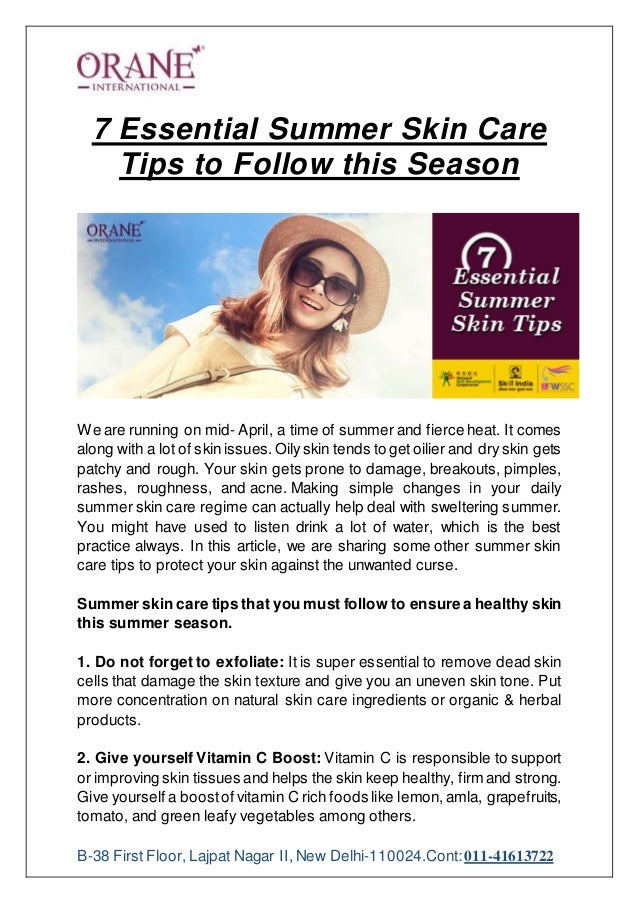 7 Essential Summer Skin Care Tips To Follow This Season