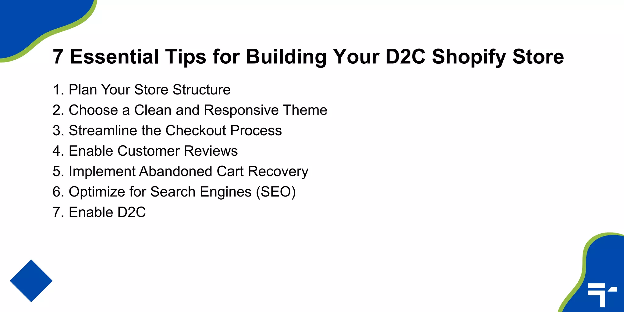 7 Essential Tips for Building a Successful Shopify Store - Insights from D2C B2C Experts.pptx